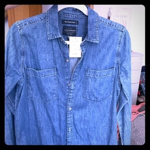 Lucky Brand Boyfriend denim shirt XS